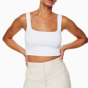 Aritzia Babaton Contour Squareneck White Tank Top XS